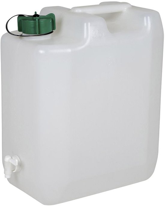 EDA - Jerrycan - Met kraan - 35 Liter - Jerrycan voor water - Wit van Merkloos