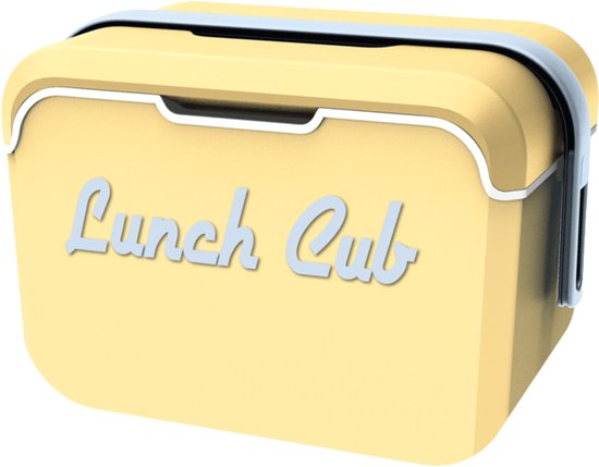 EDA Lunch club POP koelbox - 5 liter - kunststof - vanilla geel - 33 x 20 x 19 cm - picknick van Merkloos