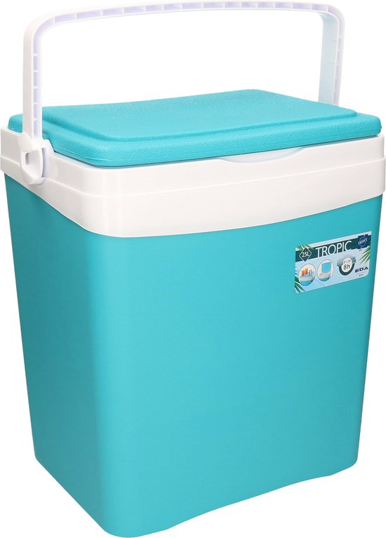 Eda Tropic koelbox - 25 liter - kunststof - blauw - 39 x 29 x 42 cm van EDA