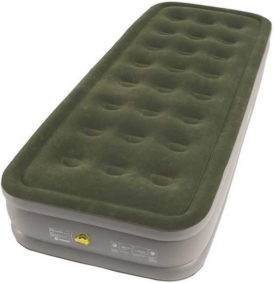Eenpersoons luchtbed Grijs - Comfortabel en duurzame matras voor volwassenen van Intex