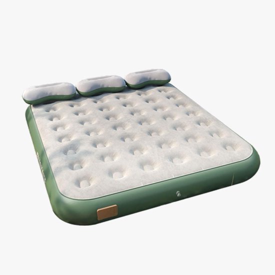 Eenpersoons luchtbed lichtgewicht opblaasbaar campingmatras met waterdicht stroomnet draagbaar luchtbed voor volwassenen en kinderen, dubbel opblaasmatras voor festivals, kamperen en