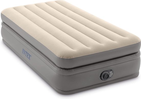 Eenpersoons verhoogd luchtbed met Fiber-Tech - 99 cm x 191 cm x 51 cm van Merkloos