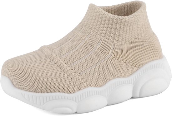 Eerste Wandelschoenen 1-4 T Baby Jongens Meisjes Sneakers Sok Schoenen Ademend Flexibele Antislip Zool
