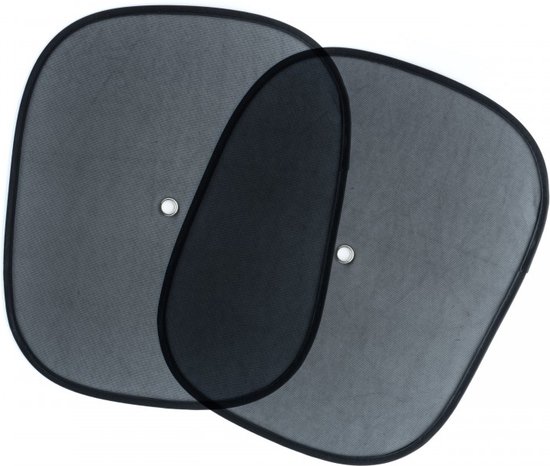 Einparts Einparts Auto Ruiten Zonwering Uitklapbaar met Zuignap Zwart (set) [Zijzonneschermen] van Einparts