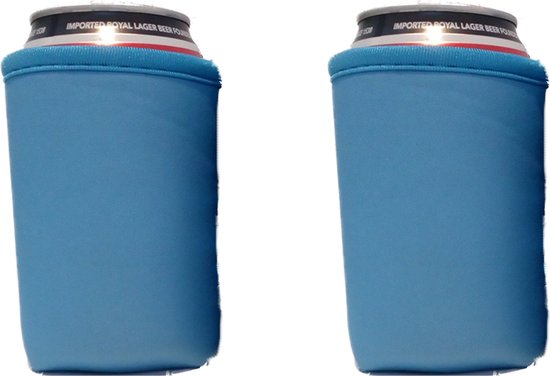 EIZOOK 2 stuks Exclusief Blauwe koelhoud hoesjes voor blikjes - koelen van EIZOOK