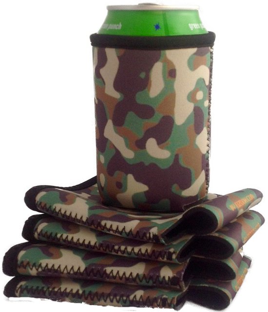 EIZOOK 2 stuks koelhoud hoesjes voor blikjes - Camouflage van EIZOOK