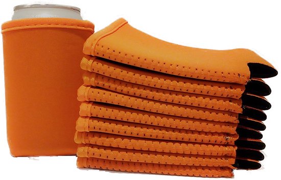 EIZOOK 2 stuks Oranje koelhoud hoesjes voor blikjes - koelen van EIZOOK