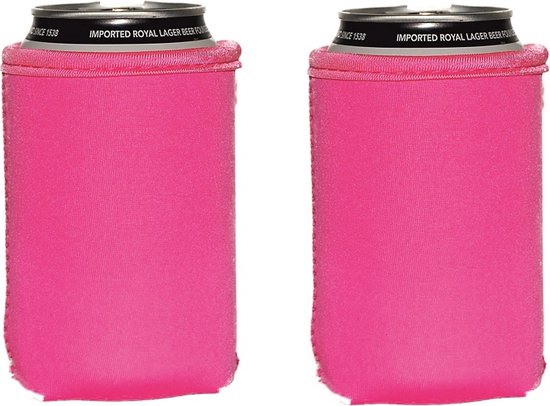 EIZOOK 2 stuks Roze koelhoud hoesjes voor blikjes - koelen van EIZOOK