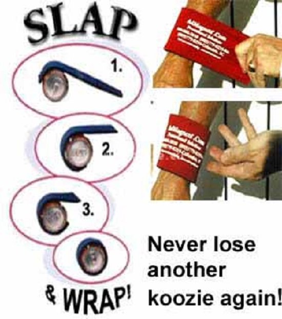 Eizook - 2 stuks Slap Wrap stubbie - Blikjes koelhouder - Zwart van EIZOOK