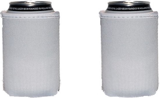 EIZOOK 2 stuks Witte koelhoud hoesjes voor blikjes - koelen van EIZOOK