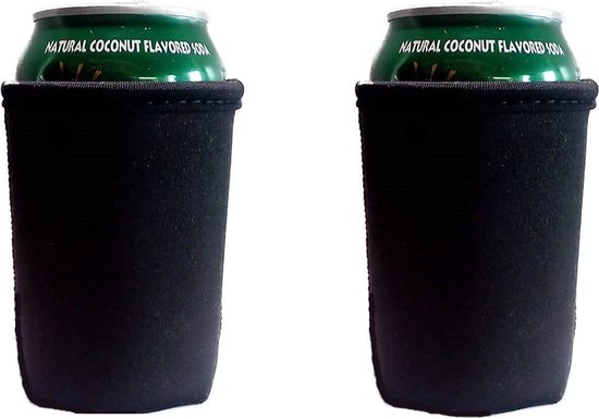 EIZOOK 2 stuks Zwarte koelhoud hoesjes voor blikjes - koelen van EIZOOK