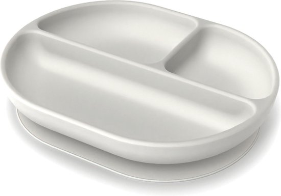 EKOBO BAMBINO SILICONEN BORD - CLOUD - MET ZUIGNAP van EKOBO