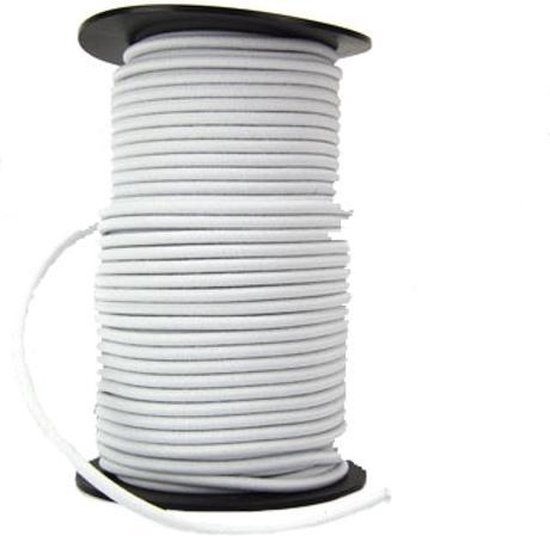 Elastisch Touw - 6 mm - WIT - elastiek per meter van Dyme Sourcing