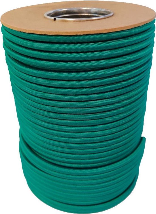 Elastisch Touw - Groen - 8mm - elastiek per meter van Toonbank
