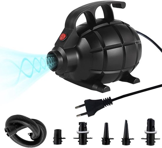 Electric Air Pump - 600 W - met 5 Nozzles voor Inflatable Mat - Inflatable Mattress - Zwemringen - Opblaasbare Boten - Waterbedden - Speelgoed voor Kinderen