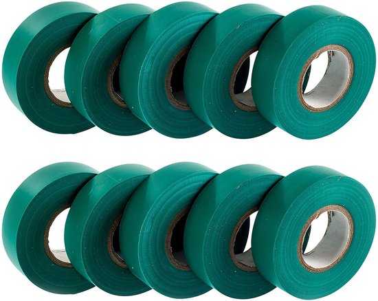 Electrical Tape, 19mm x 20m, 10 Pack, Strong Self-Adhesive Pvc