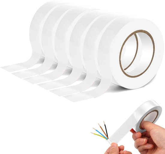Electrical Tape, 6 Rolls 19mm 20m Pvc Insulation Tape, Moisture