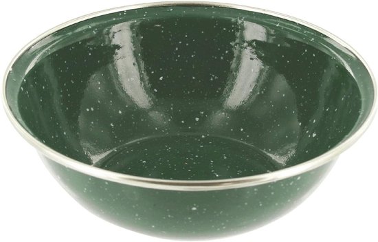 Elegante emaille kom 15,5 cm - Perfect voor kamperen en dagelijks gebruik
