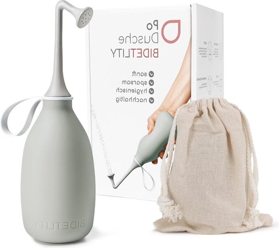 Elegante mobiele douche - Draagbaar bidet voor kont en achterwerk op toilet en op reis - Duurzaam en esthetisch - Intieme douche en kontdouche van Calmn.
