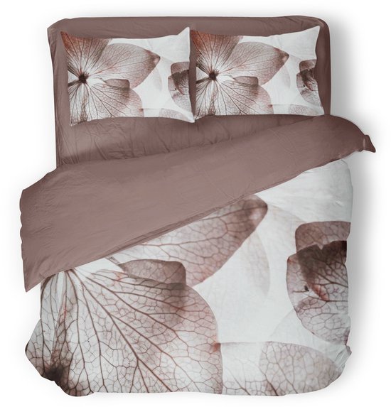 Eleganzzz Dekbedovertrek Blossom Dreams - Taupe - Dekbedovertrek 200x200/220cm - Micropercal -Tweepersoons - Dekbedovertrekken van Merkloos