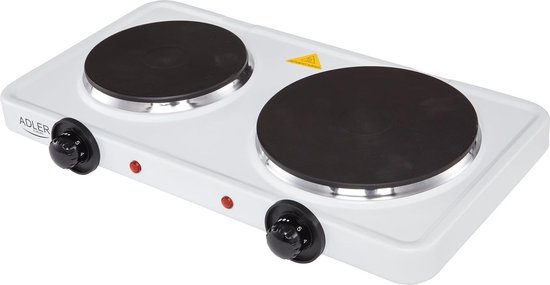 Elektrisch Fornuis met Twee Ringen - Zwart, Multicolor van Merkloos