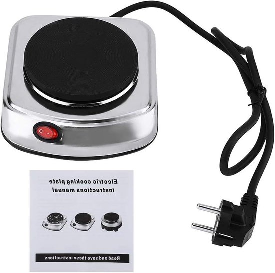 Elektrisch Mini-fornuis 500W Draagbare Kleine Brander Hete Plaat - Koffieverwarmer voor Thuis, Keuken, Camping en Reizen van Triomph