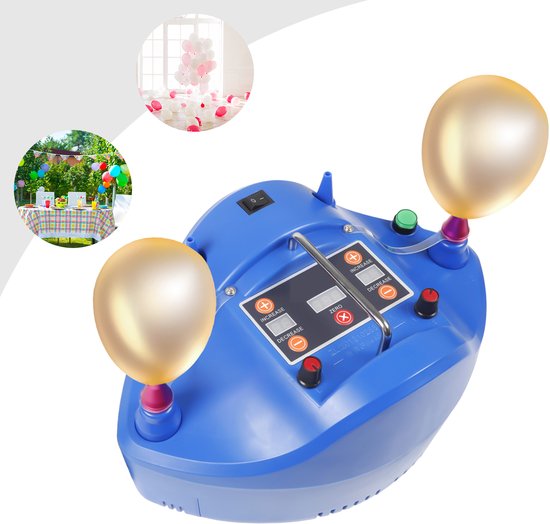 Elektrische Ballonpomp - 1200 W - 220V - ABS Materiaal - Blauw - Voor Feestdecoratie