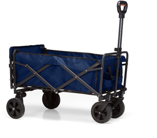 Elektrische Bolderkar – XL – Opvouwbaar – 255L – Blauw van Merkloos