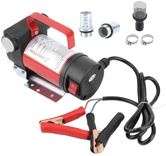 Elektrische brandstoftransmissiepomp, 12 V, 40 L/min, draagbare brandstofpomp voor zelfaanzuigende auto, elektrische pomp
