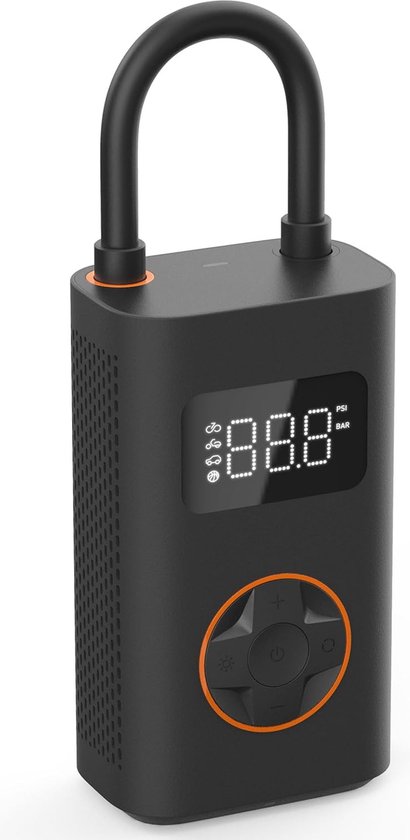 Elektrische Fietspomp - Draagbare Fietspomp - Bandenpomp - Luchtpomp - Krachtig, Klein en Makkelijk in Gebruik van Merkloos
