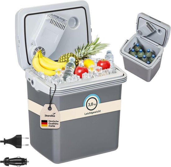 Elektrische Koelbox 19L voor Auto en Netstroom: Warm en Koud Houden van Merkloos
