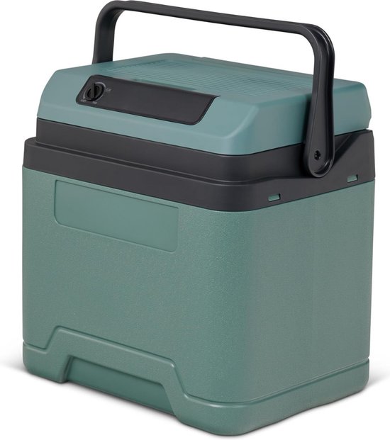 Elektrische Koelbox - 27 Liter Koelbox Elektrisch 12V 230 Volt - Koelbox Auto - Coolbox Lichtgewicht – Koeling – Mini Koelkast - Groen van Merkloos