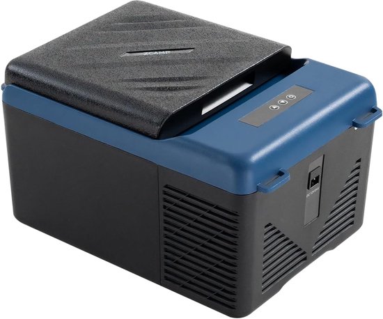 Elektrische Koelbox 9 Liter met Compressor en App-Bediening - 12V Autokoelkast en Vriesbox van -20 °C tot 20 °C - Draagbare Mini Koelkast met Accubeveiliging voor Auto, Camper, Vrachtwagen, Boot en Camping