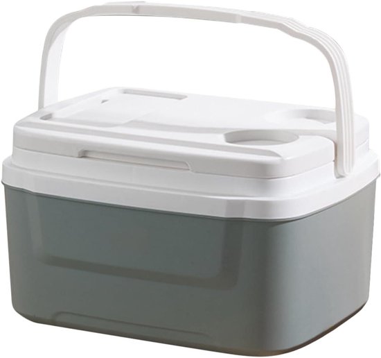 Elektrische Koelbox - Draagbare IJskast - Outdoor Avonturen - Lekvrij Ontwerp - 8 Liter Capaciteit - Cyaan Blauw