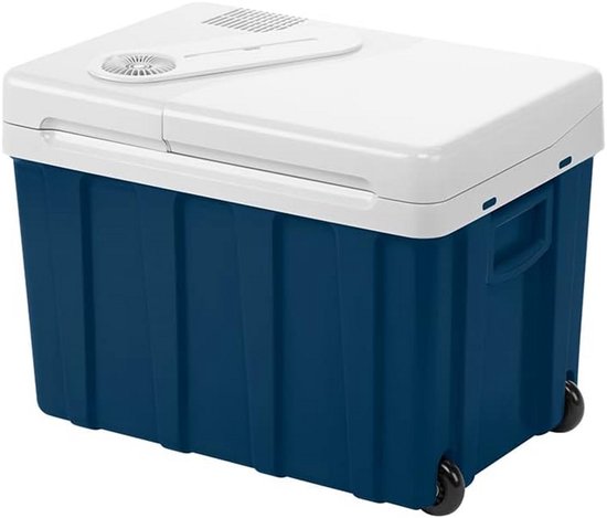 Elektrische Koelbox - Draagbare Koeler - Mobiel Gebruik - Dubbel Spanningssysteem - 39 Liter - Blauw