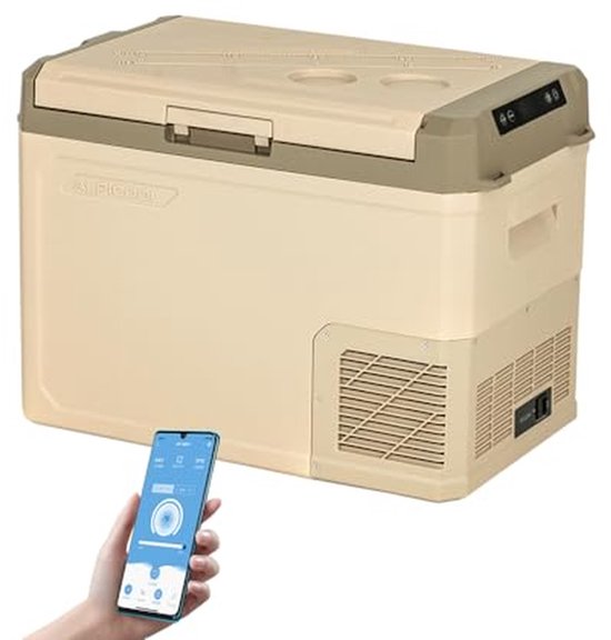 Elektrische Koelbox - Draagbare Vriezer - Reizen En Kamperen - Diepe Afkoeling - 40 Liter - Bruin