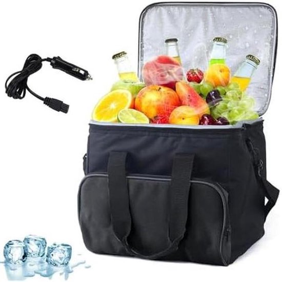 Elektrische Koeltas - Auto Koelbox - Kamperen en Reizen - IJsvrije Koeling - 15 Liter - Grijs