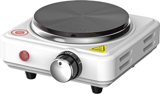 Elektrische Kookplaat Camping Compact & Instelbare Temperatuur – Kooktoestel Efficiënt & Snel Warmtebereik – Enkele Pit Met Gietijzer 500W | Verstelbare Warmteregeling van Merkloos