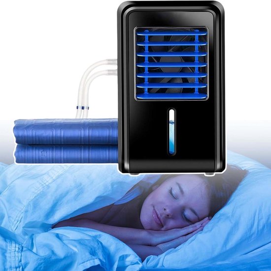 Elektrische Luchtkoeler - Matras Koeler - Comfortabel Slapen - Watercirculatie Koeling - Dubbel Formaat - Wit
