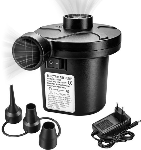 Elektrische luchtpomp, 2-in-1, elektrische pomp, opblaasbaar