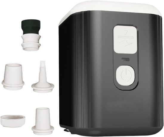 Elektrische Luchtpomp - Opblaasapparaat Camping - Snel Opblazen - Met LED Verlichting - 180L/min - Zwart