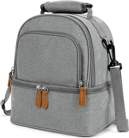 - Elektrische lunchbox met verwarming - Draagtas - Grijs - Compatibel met merk - RVS behuizing - Extra groot - Geschikt voor verschillende modellen - Elektrische lunchbox met verwarming (grijs)