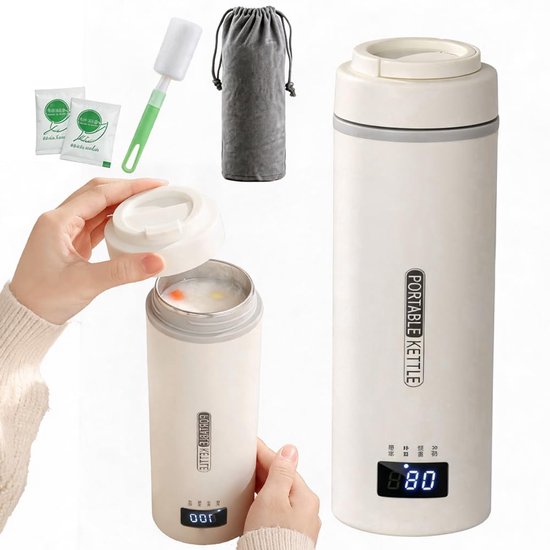 Elektrische mini-reiswaterkoker, klein, 550 ml, draagbaar, van 316