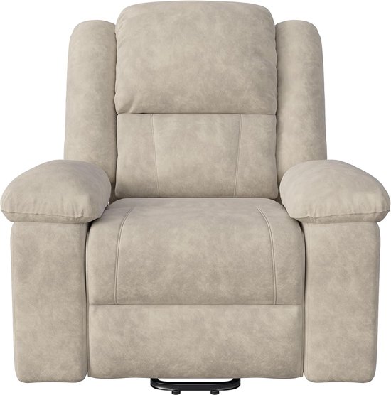 Elektrische Relaxfauteuil - Verstelbare Stoel - Ontspannen TV Kijken - Met Trilfunctie Verwarming - 93x102x106 cm - Bruin
