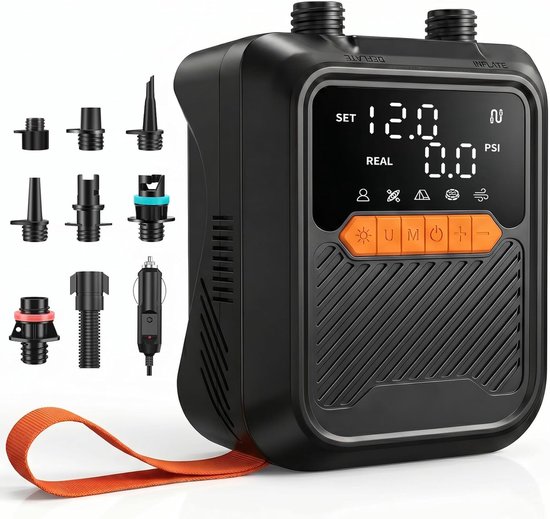 Elektrische SUP-pomp 20 PSI – Draagbare Hogedruk Luchtpomp voor Outdoor Gebruik