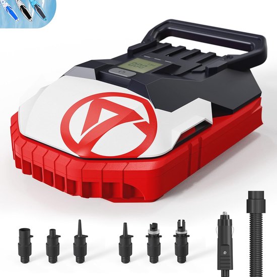 Elektrische SUP-pomp 22 psi - Hoge druk luchtpomp voor opblaasbare peddelboards, kajaks, luchtbedden en boten van Aztron