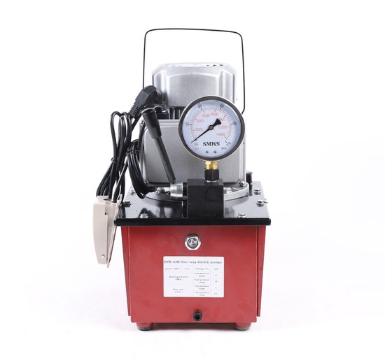 Elektrische Waterpomp 7L - 750 W Vermogen - 220 V Stroom - Hydraulische Oliepomp - Handmatige Klep - Industrieel Gebruik