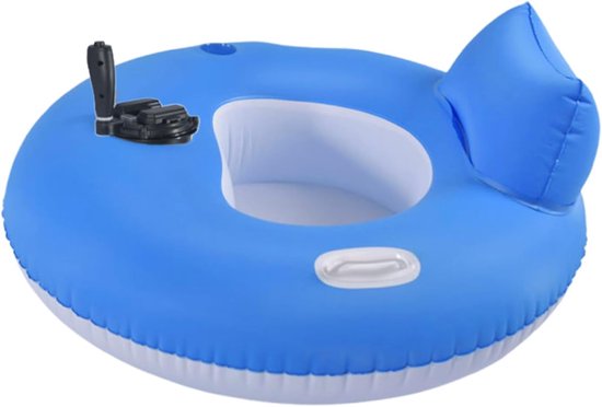 Elektrische Zwemhulp - Opblaasbare Mat - Zomer Ontspanning - Automatische Opblaasfunctie - 101 cm Diameter - Cirkelvormig