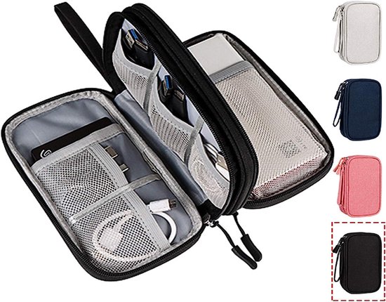 Elektronica Organizer - Kabel Tas - Reizen Gadgets - Dubbele Laag - 19x11x5.5cm