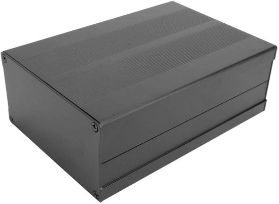 Elektronica project box aluminium behuizing koelbox 55x106x150 mm met projectdoos
